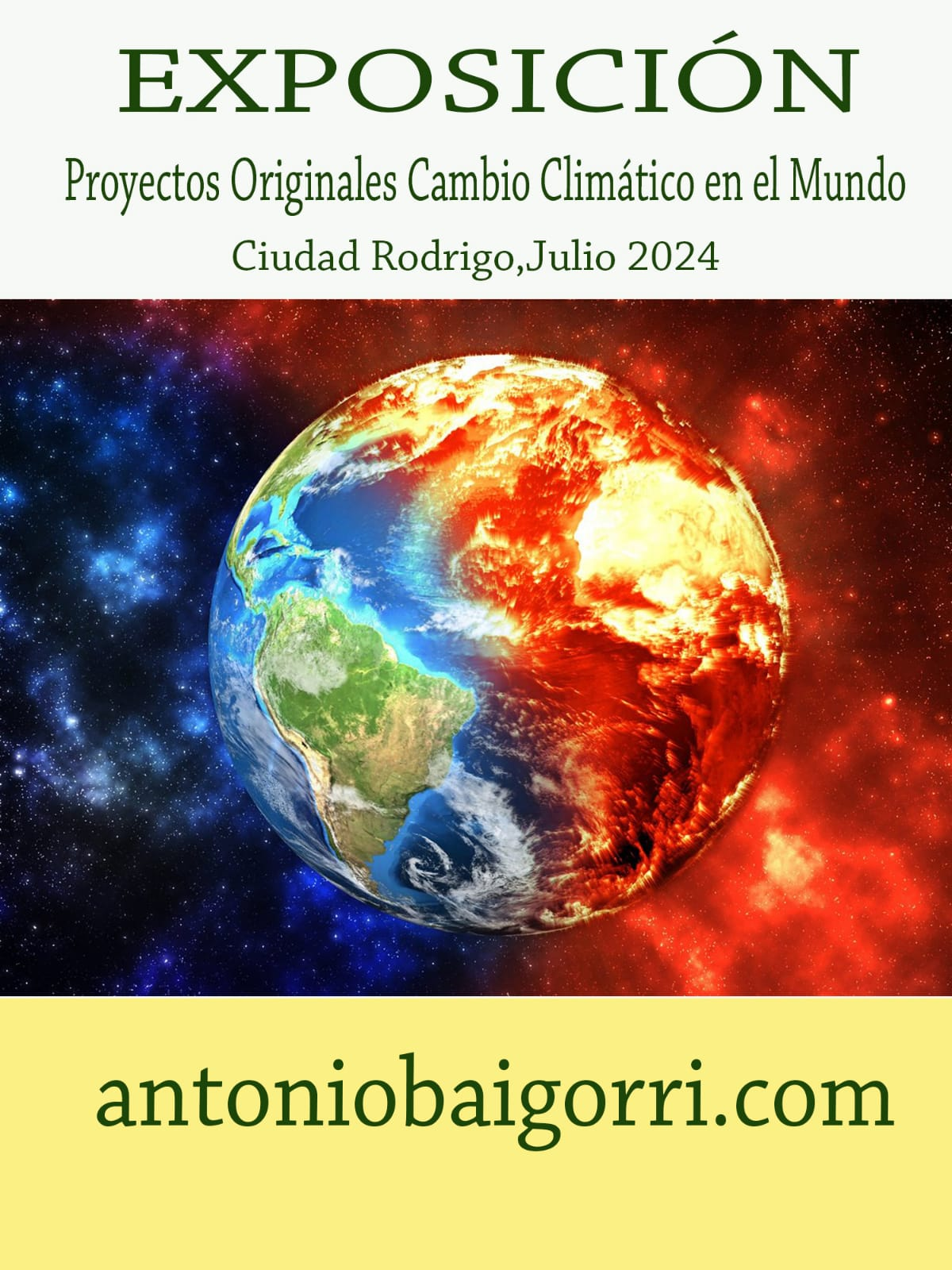 exposición proyectos originales cambio climático en el mundo Ciudad Rodrigo Julio 2024